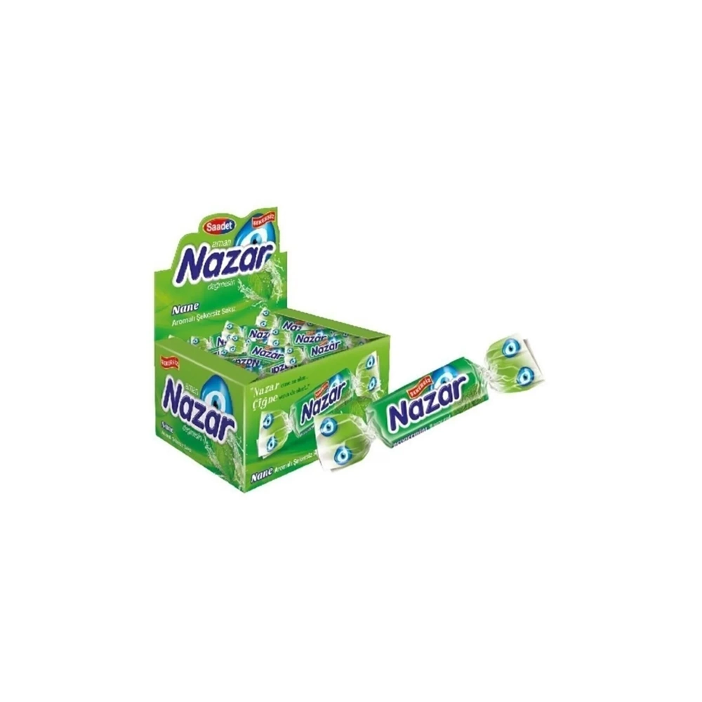 NAZAR ŞEKERSİZ SAKIZ NANE 100'LÜ PAKET