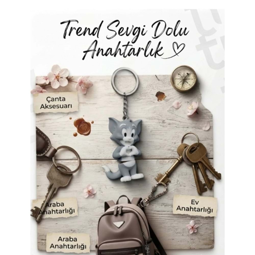 TOM ANAHTARLIK 3D 12 ADET