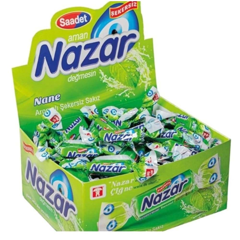 NAZAR TEKLİ SAKIZ NANE 100 ADET