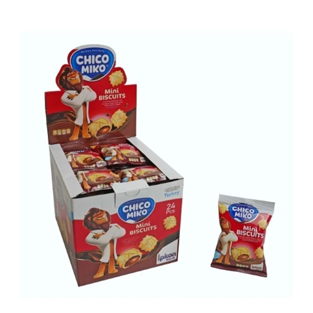 Mini BISUITS (YENİ) Çikolatalı Krema Dolgulu Bisküvi (30 GR*24ADET)