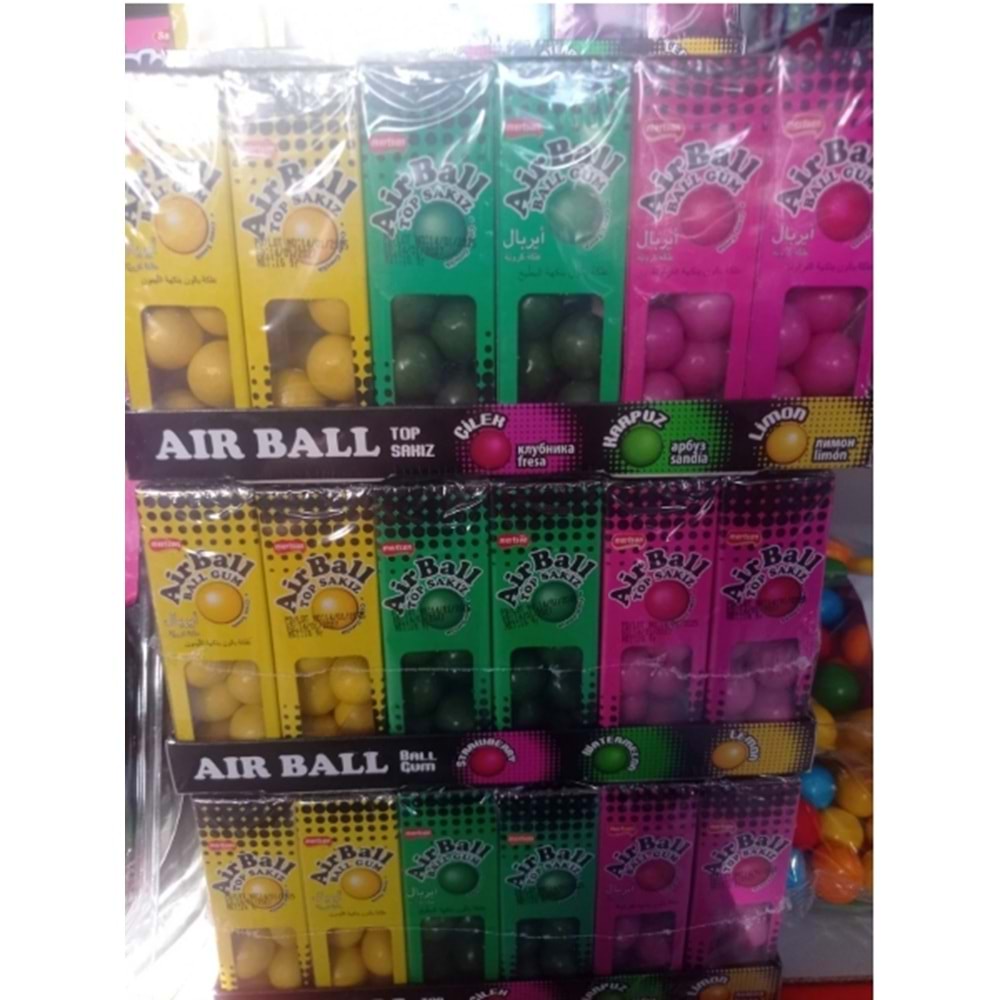 AİRBALL KUTULU MEYVELİ SAKIZ 24 ADET