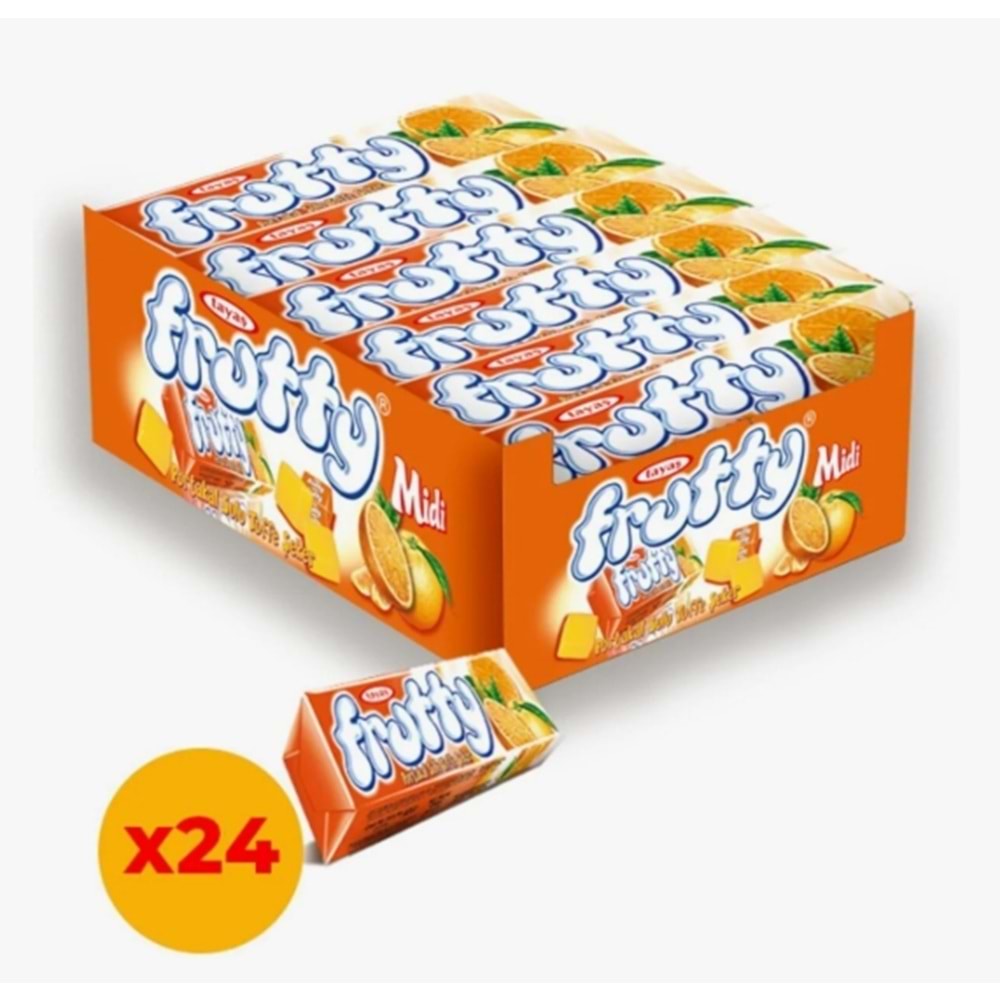 TAYAŞ FRUTTİ MİDİ YUMUŞAK ŞEKER 24 ADET
