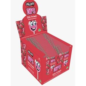 AKAŞ DİPS EKŞİLİ TOZ BANDIRMALI LOLİPOP ŞEKER 36 ADET